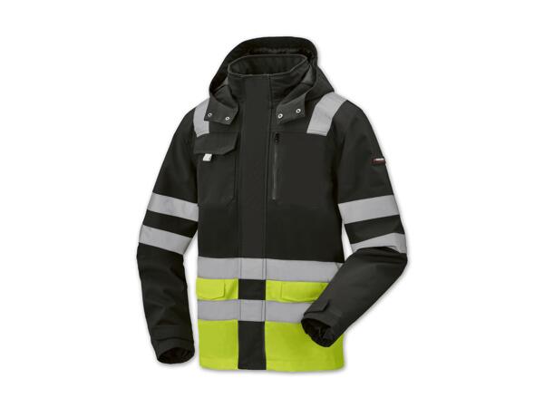 Herren Warnschutz-Softshell-Arbeitsjacke