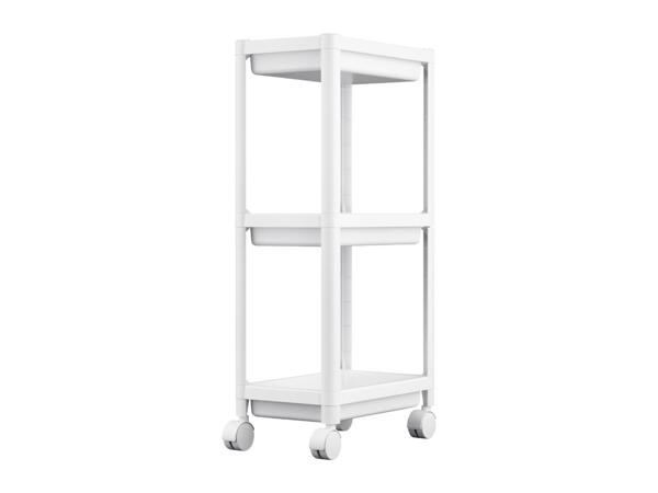 W5 White Storage Trolley