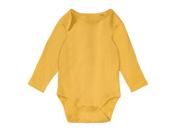 Lupilu Baby Long-Sleeve Bodysuits - Pack of 3