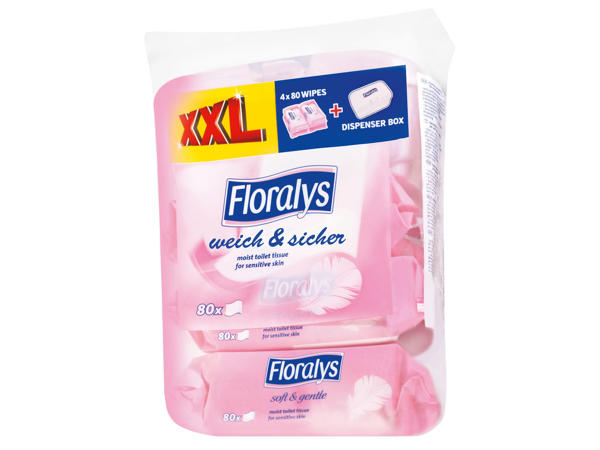 FLORALYS Feuchtes Toilettenpapier mit Box
