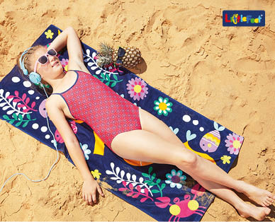 Velour Printed Beach Towel