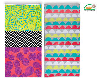 Velour Jacquard Beach Towel