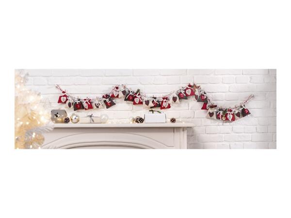 Livarno Home Garland Felt Advent Calendar