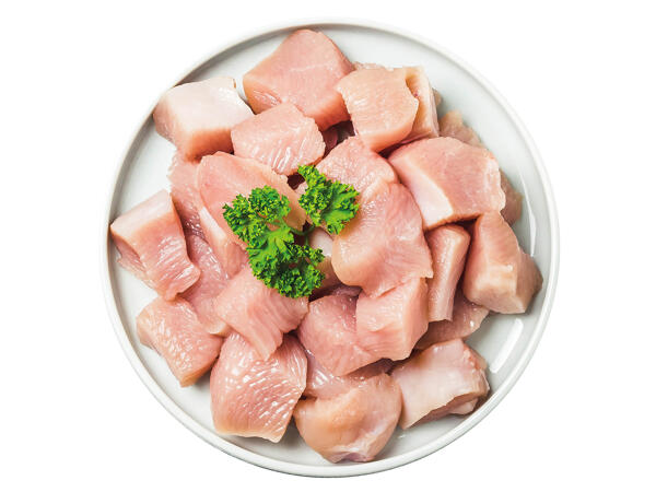Frisches Hendlgulaschfleisch