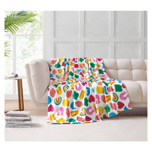 50" x 60" St. Patrick's Day Plush Throw - Colorful Charms