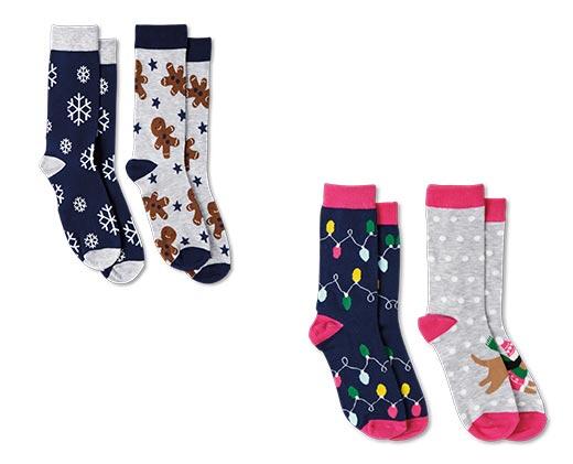 Merry Moments Men's and Ladies Holiday Socks