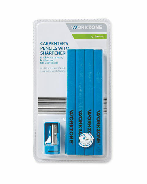 Carpenter's Pencils & Sharpener Set