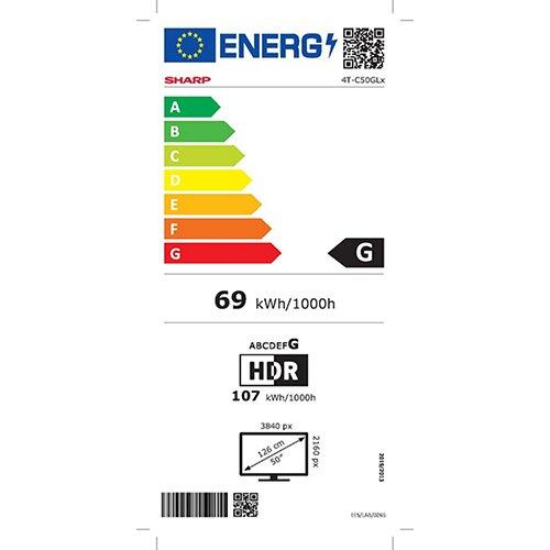 SHARP 4K Ultra HD LED Google TV™ 50" (126 cm), 50GL4060E
