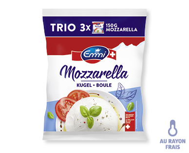 Trio de mozzarella EMMI