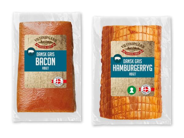 VILSTRUPGÅRD Dansk røget bacon eller hamburgerryg