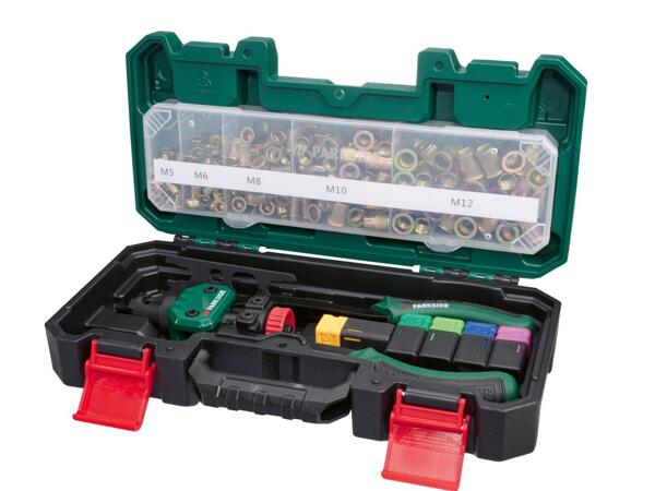 Rivet nut tool with accessories, 151 pieces