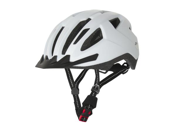 CRIVIT White Cycle Helmet With Rear Light