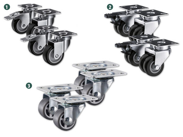 Rollen-Set, 4 Stück