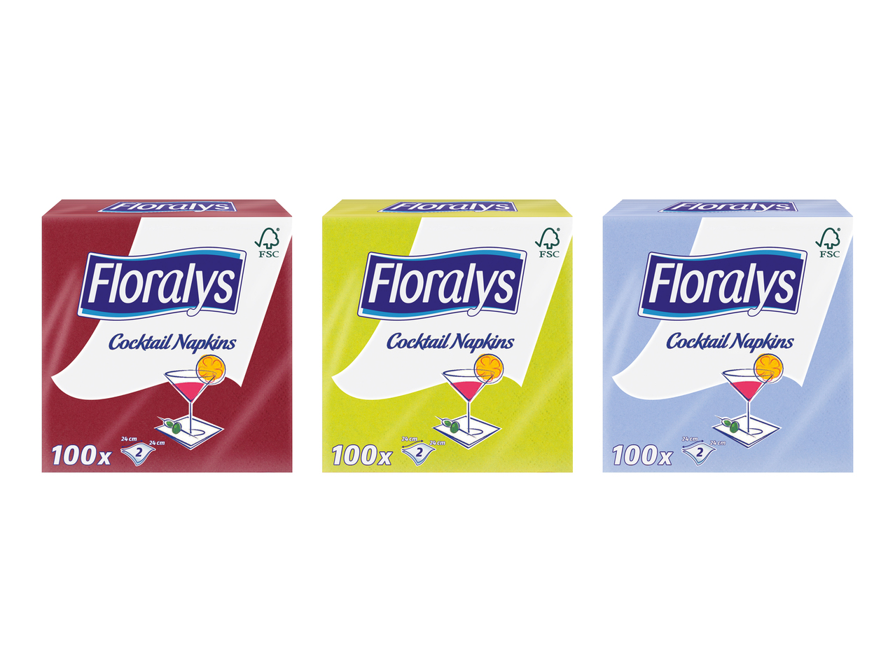 Serviettes cocktail