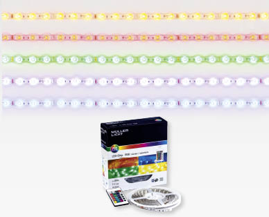 Set con striscia LED flessibile MÜLLER LICHT