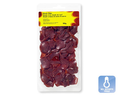 Snack a base di carne di cervo
