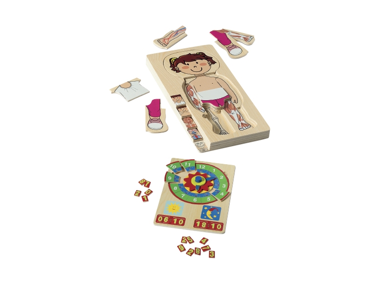 PLAYTIVE JUNIOR Kids' Wooden Learning Puzzle - Lidl - Great Britain ...