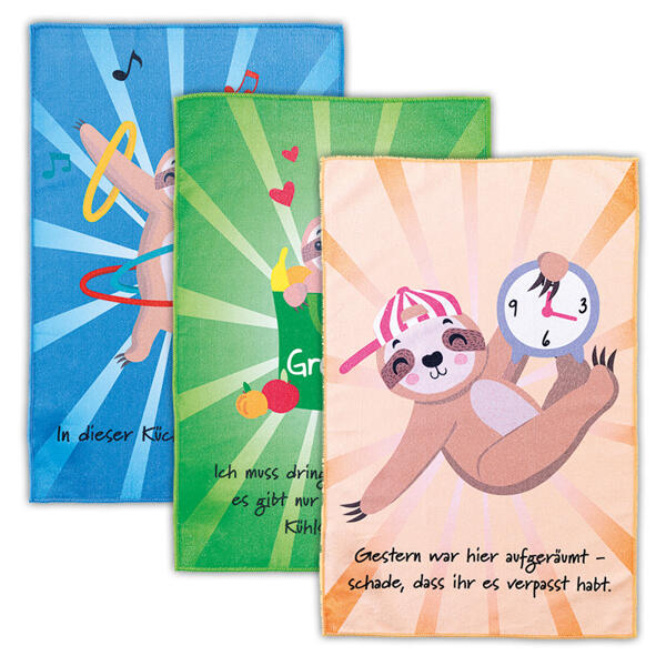 Mikrofasertücher "Freche Tiere" 3er-Set