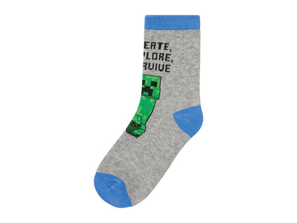 Kids' Minecraft Socks - 3 Pairs