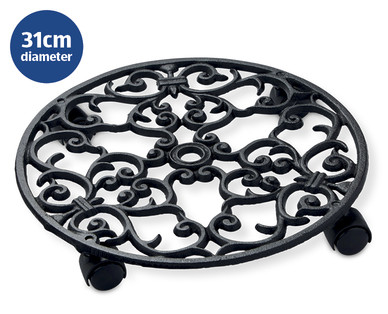 Cast Iron Plant Pot Caddy