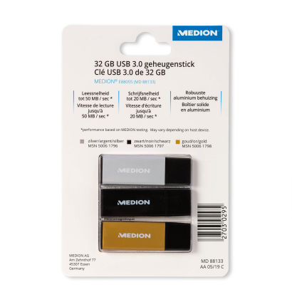 Clé mémoire de 32 GB, 3 pcs