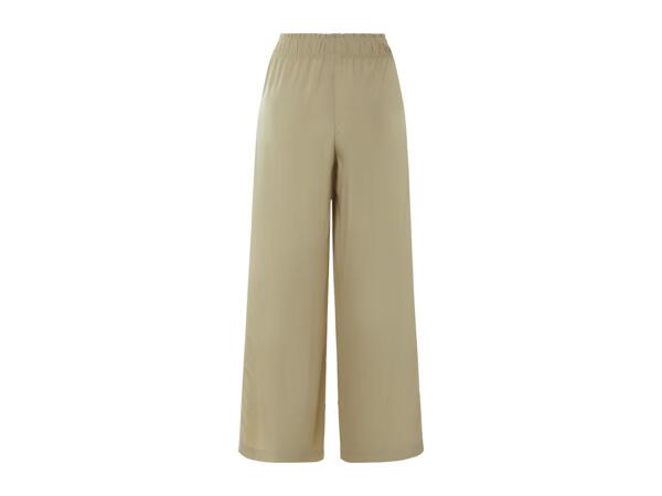 Esmara Ladies' Beige Wide Leg Trousers