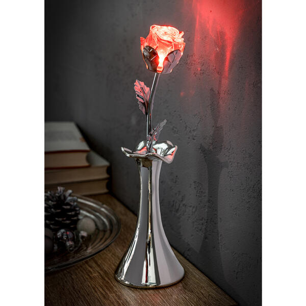LED-Rose mit Vase