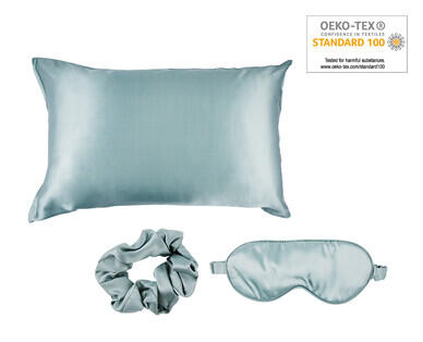 Silk Pillowcase, Eye Mask and Scrunchie Set