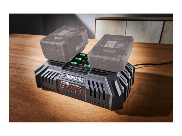 Parkside 20V Dual Battery Charger 2x 4.5A