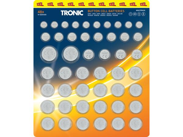 Knappcellsbatterier, 48-pack