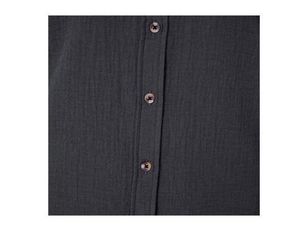 Esmara Ladies' Muslin Long Sleeve Shirt - Black
