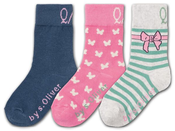 QS by s.Oliver Kleinkinder Socken, 3 Paar