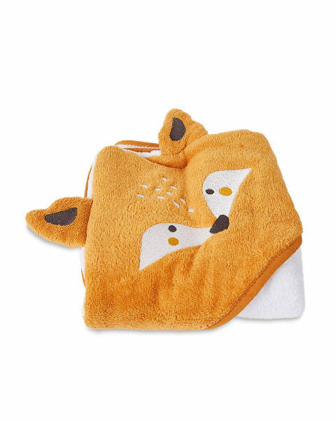 Fox Hooded Baby Towel & Wash Mitt