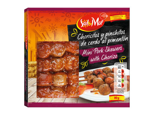 Sol & Mar Mini Pork Skewers