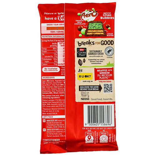 Kit Kat Aero Mint Block 340g