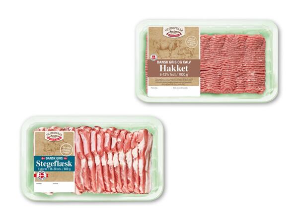 Dansk hakket gris og kalv eller stegeflæsk