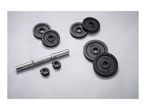 Crivit 10kg Dumbbell Set - 9 Pieces