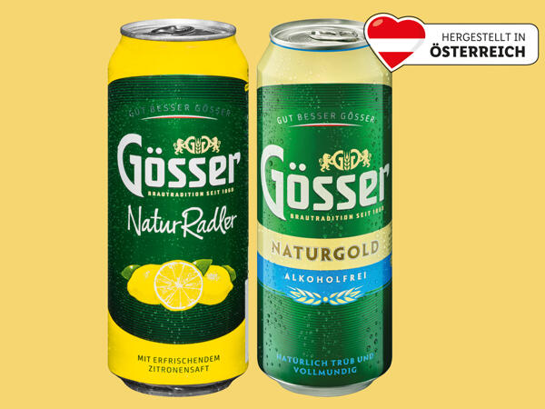 Gösser Natur Radler oder Gold
