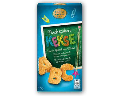 Biscuits en forme de lettres FINEST BAKERY
