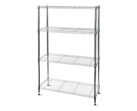 WORKZONE 4 Tier Chrome Shelf