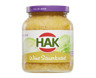 Hak Red Cabbage 355g or Sauerkraut 340g