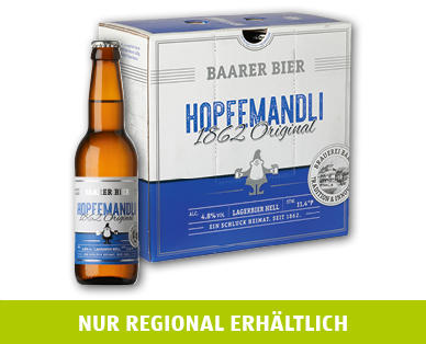 BAARER BIER Hopfemandli 1862 Original