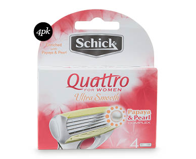 Schick Quattro Replacement Razor Cartridges 4pk