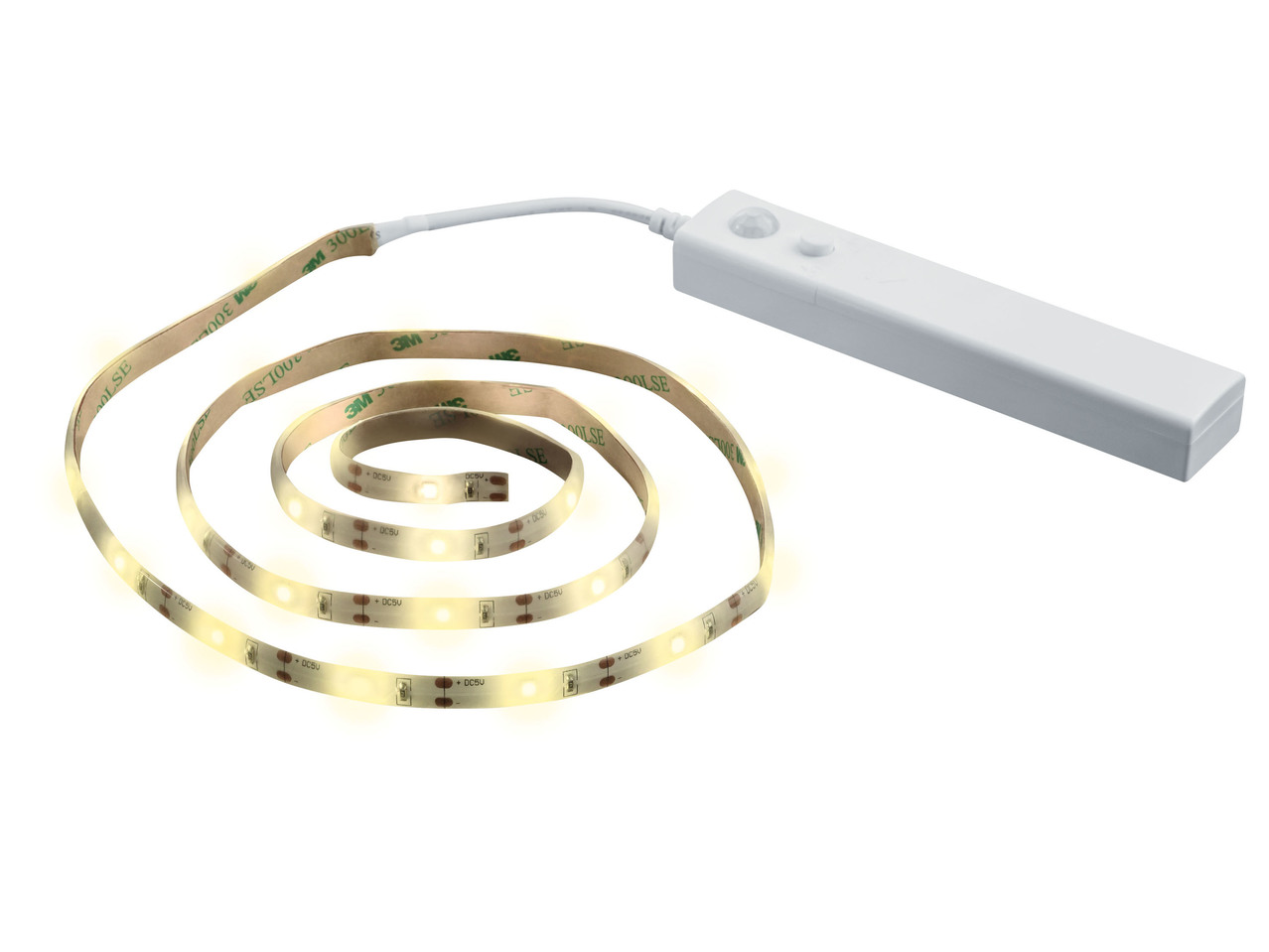 Battery-Run LED Strip with Motion Detector