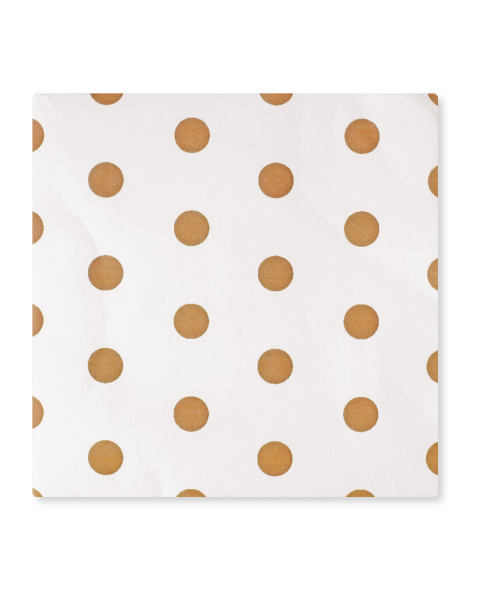 Christmas Napkins Gold Dots