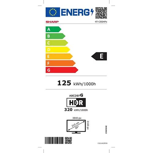 SHARP 85" (216cm) 4K Ultra-HD QLED HP5265E Google TV™
