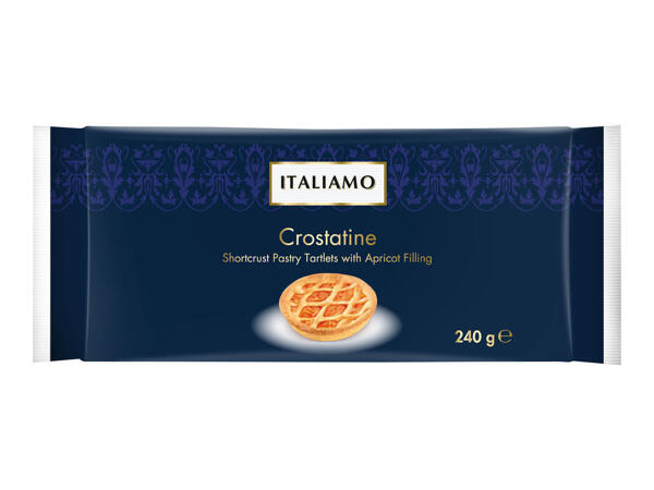 Italiamo Crostatine Shortcrust Pastry Tartlets with Apricot Filling