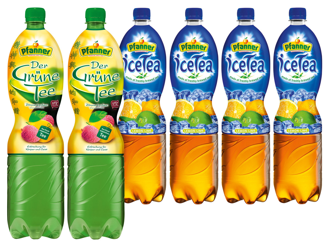 PFANNER Eistee Pfirsich oder Grüner Tee Zitrone-Lychee