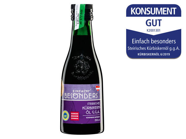 EINFACH BESONDERS Steirisches Kürbiskernöl g.g.A.