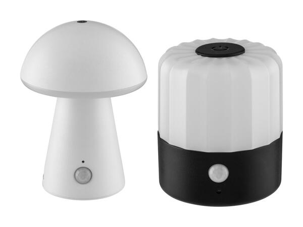 LED-natlampe med sensor